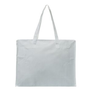 Shopper 45x35+15cm bianco TNT opaco con zip Stampa personalizzabile The Companies of James