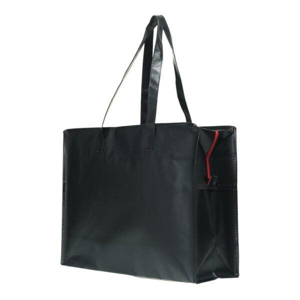 Shopper 45x35+15cm nero TNT opaco con zip Stampa personalizzabile The Companies of James