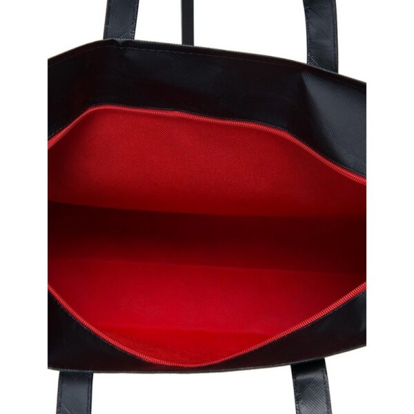 Shopper 45x35+15cm nero TNT opaco con zip Stampa personalizzabile The Companies of James