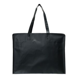 Shopper 45x35+15cm nero TNT opaco con zip Stampa personalizzabile The Companies of James