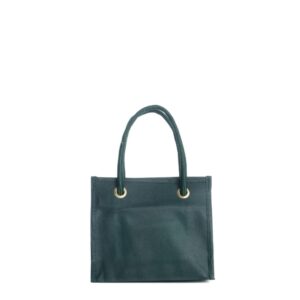 Shopper 20x18+8cm in TNT Verde Stampa personalizzabile The Companies of James