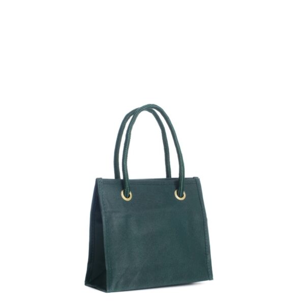 Shopper 20x18+8cm in TNT Verde Stampa personalizzabile The Companies of James