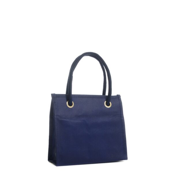 Shopper 20x18+8cm in TNT Blue Navy Stampa personalizzabile The Companies of James