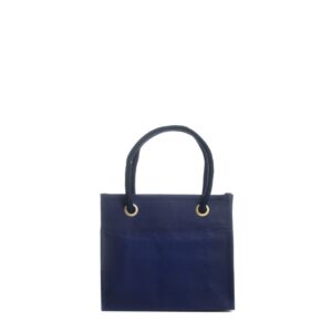 Shopper 20x18+8cm in TNT Blue Navy Stampa personalizzabile The Companies of James