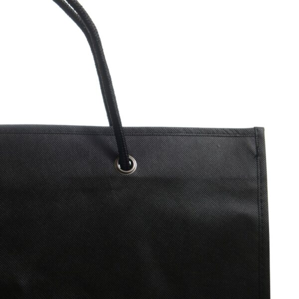 Shopper 50x40+15cm nero con manici neri TNT Stampa personalizzabile The Companies of James