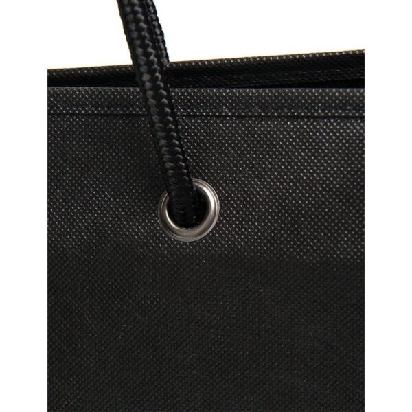 Shopper 50x40+15cm nero con manici neri TNT Stampa personalizzabile The Companies of James