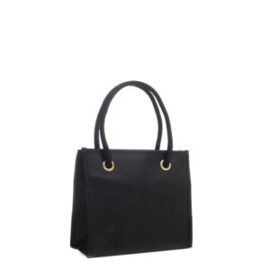 Shopper 20x18+8cm in TNT Nero Stampa personalizzabile The Companies of James