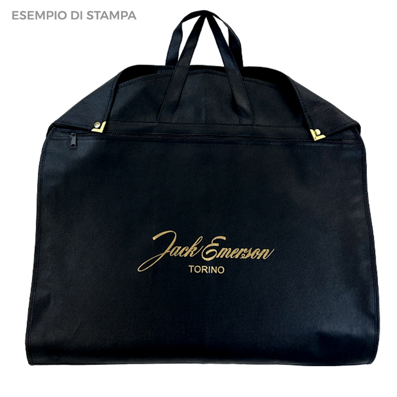 Copriabito TNT 60x110cm Sartoriale Accessoriato Nero - immagine 5