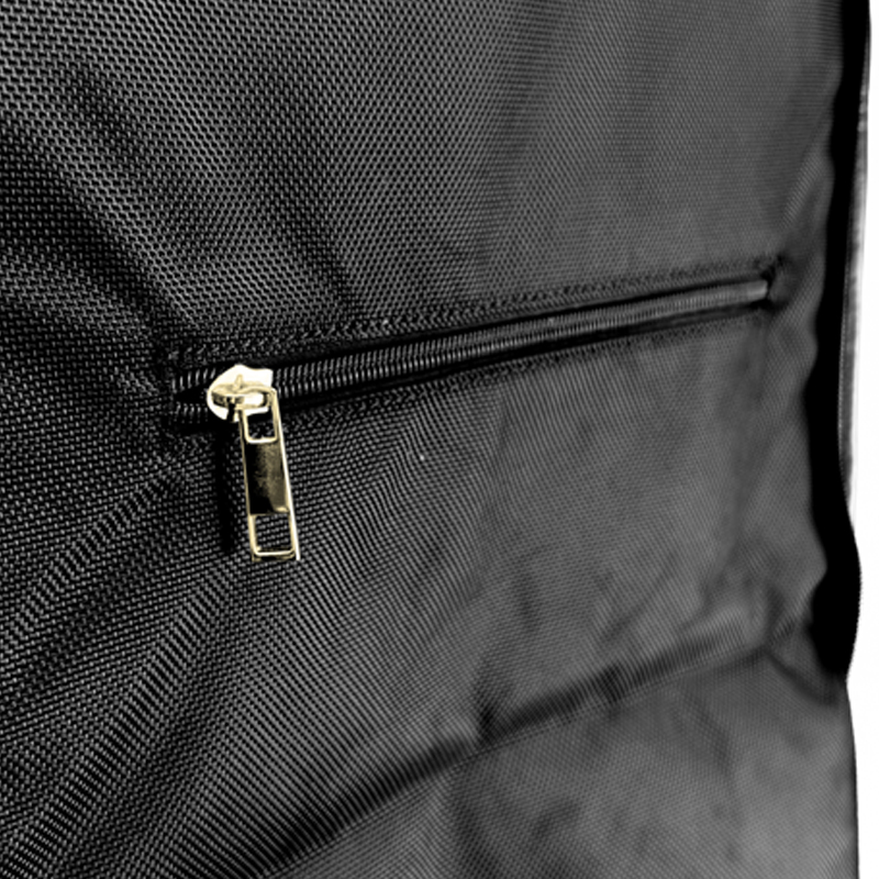 Borsa Porta Abiti in Poly Oxford Nero con Dettagli in Similpelle Nero - immagine 4