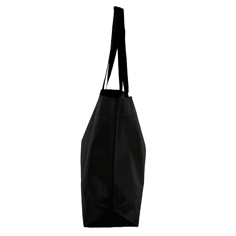 New Shopper in TNT Nero dimensioni 40x35+12cm - immagine 2