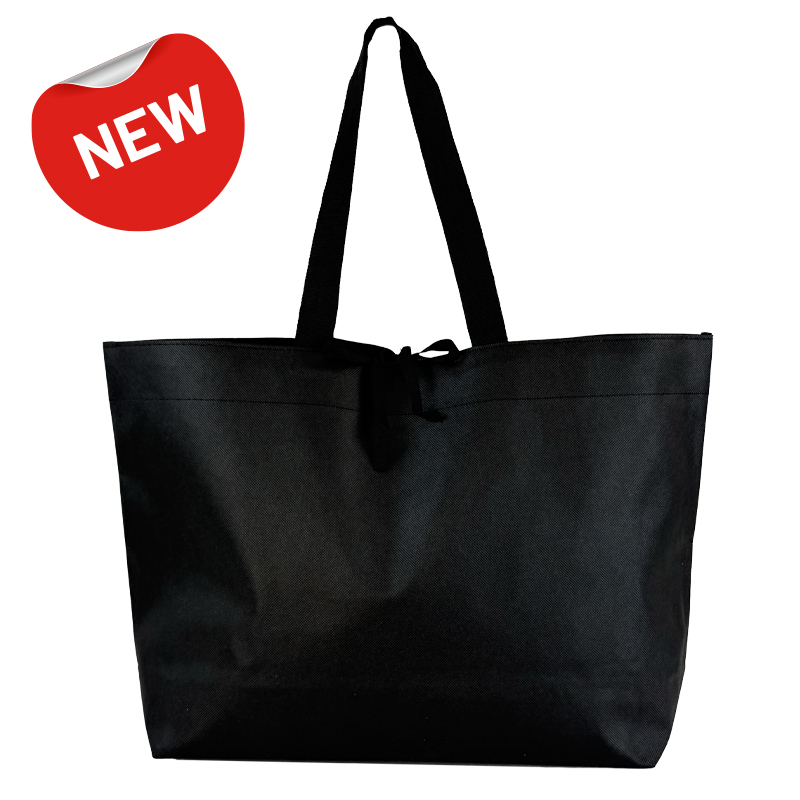 New Shopper in TNT Nero dimensioni 40x35+12cm