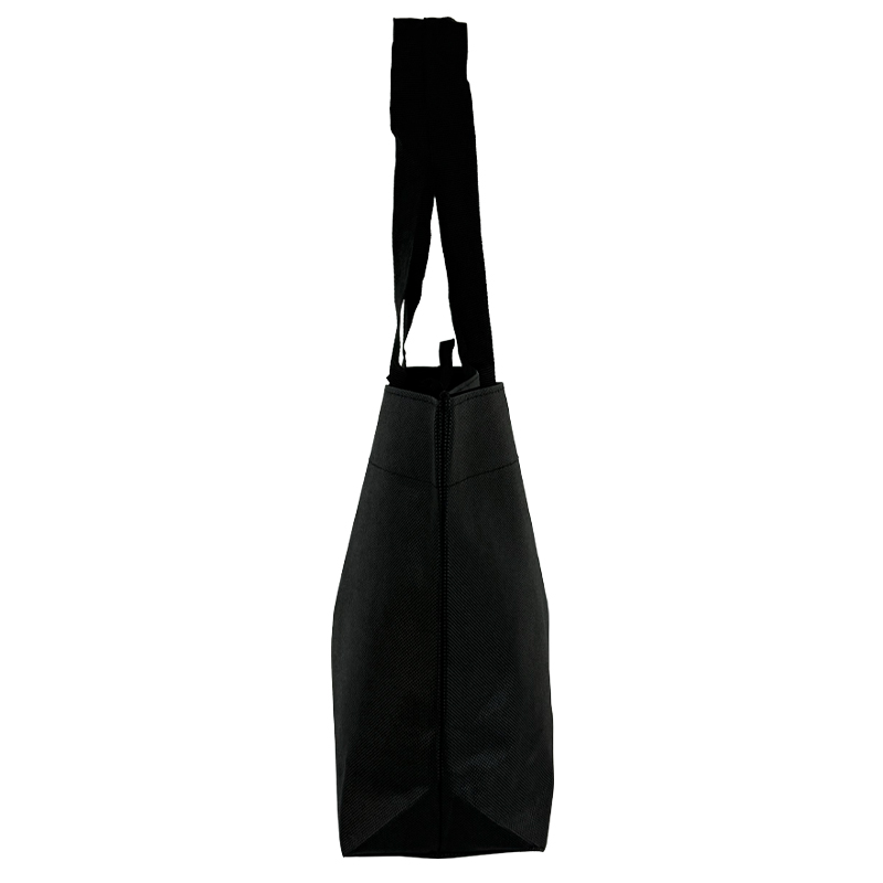 New Shopper in TNT Nero dimensioni 30x18+12cm - immagine 2