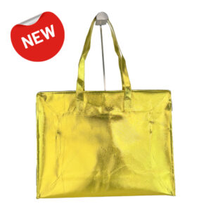 Borsa zip 45x35+15cm in Tnt Oro Lucido LIMITED EDITION