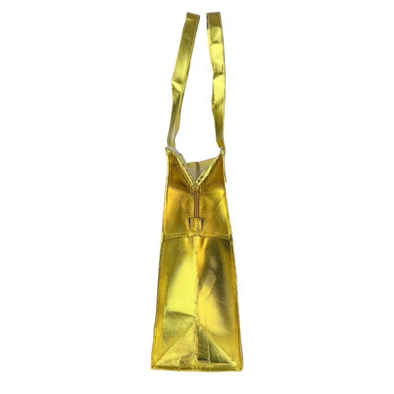 Borsa zip 45x35+15cm in Tnt Oro Lucido LIMITED EDITION - immagine 2
